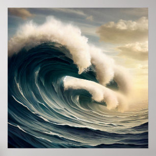 Ancient Ocean Waves  Poster