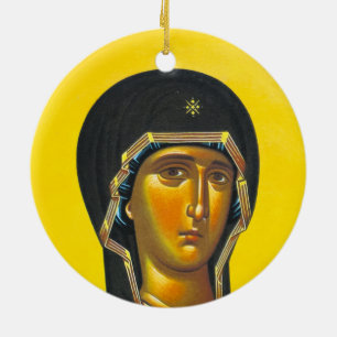 Ancient Orthodox icon Ceramic Tree Decoration