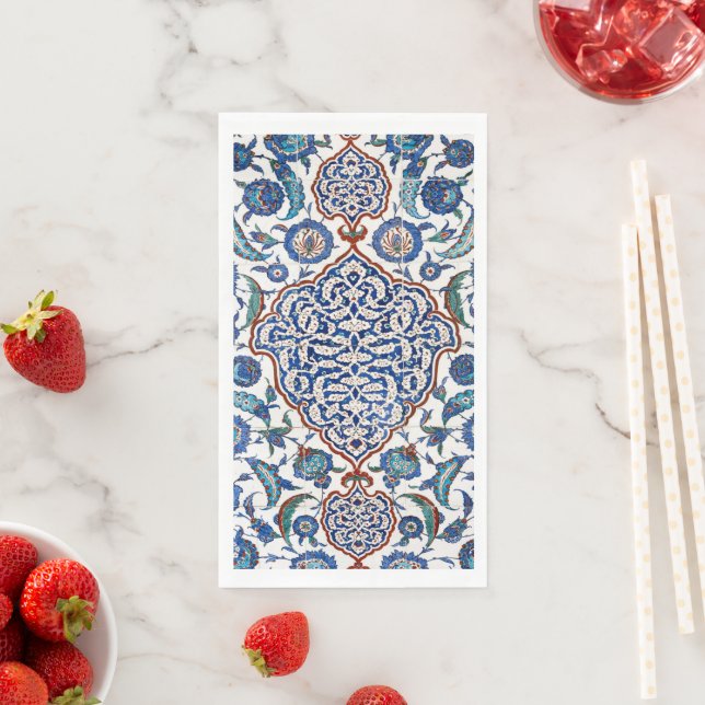 Ancient Ottoman Floral Iznik Napkin (Insitu)
