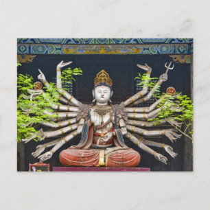 Ancient painted sculptures in Shuanglin Postcard