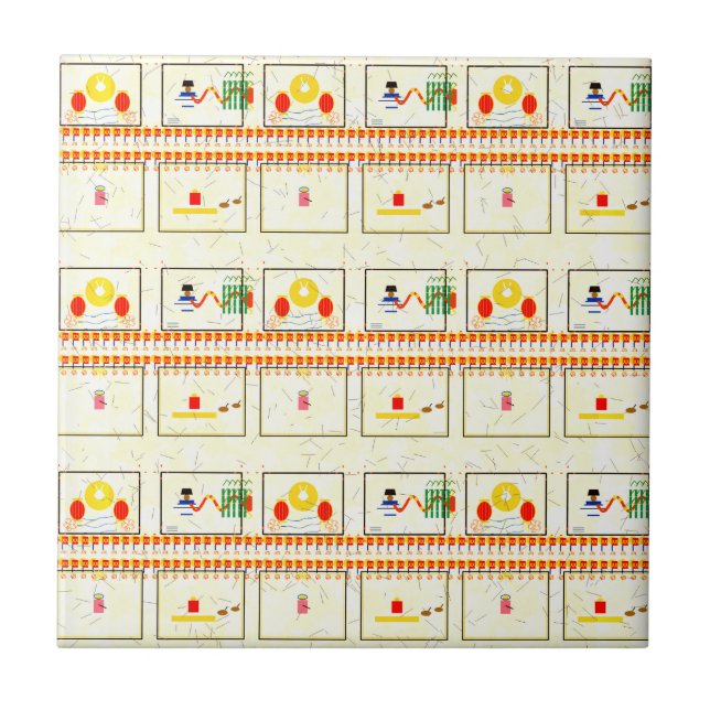 Ancient Painting  Tile (Front)