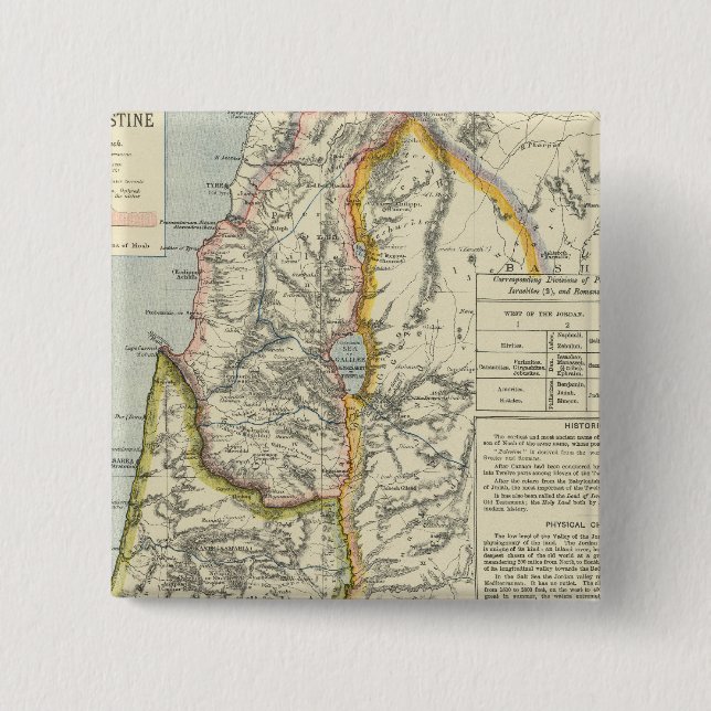 Ancient Palestine 2 15 Cm Square Badge (Front)