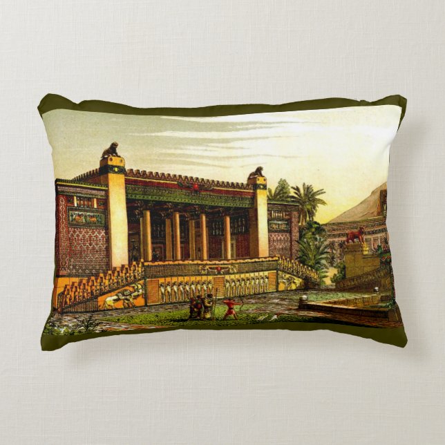 ancient Persepolis print Decorative Cushion (Front)