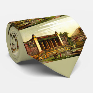 ancient Persepolis print Tie