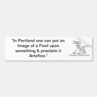 Ancient Portland Bumper Sticker