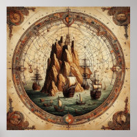 Ancient Portugal Ships Map 1