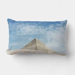 Ancient Pyramid Egypt, Giza Magnificent Ruin Lumbar Cushion