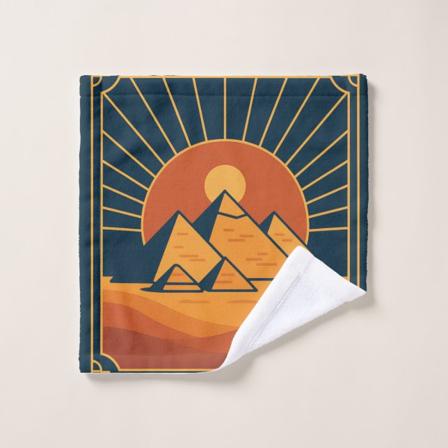 Ancient Pyramids Divine Hand Towel Decor (Wash Cloth)