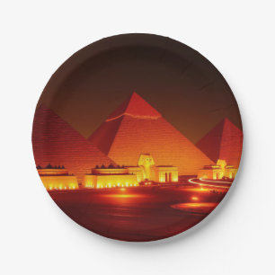 Ancient Pyramids Paper Plate