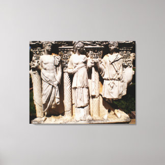  Ancient relief engravings  sculptures in Turkey Canvas Print