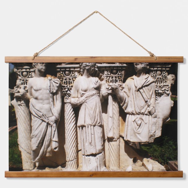 Ancient relief engravings sculptures in Turkey Hanging Tapestry (Front)