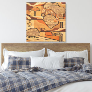ancient rock art canvas print
