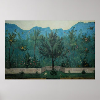 Ancient Roman Art / Fresco /House of Livia / Poster