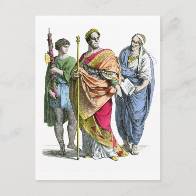 Ancient Roman Emperor Postcard (Front)