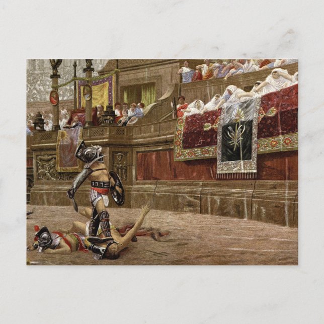 Ancient Roman Gladiators Postcard (Front)