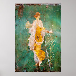 Ancient Roman Goddess Flora Print Pompeii Fresco