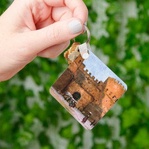 Ancient Roman Historic Architecture Key Ring
