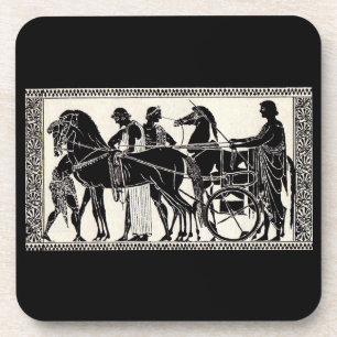 ancient Roman men and horses Coaster