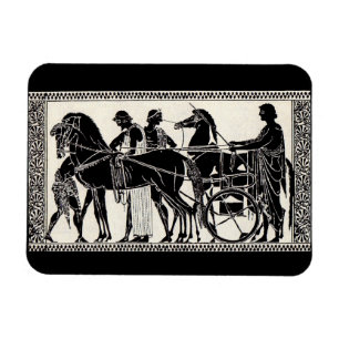 ancient Roman men and horses Magnet