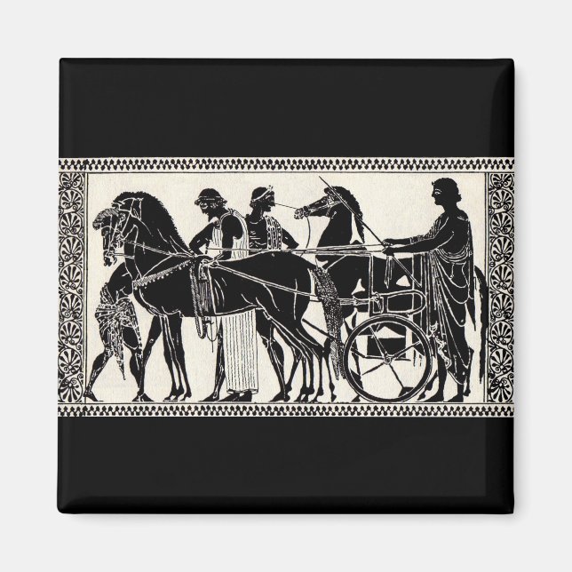 ancient Roman men and horses Magnet (Front)