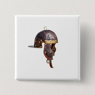 Ancient Roman military helmet 15 Cm Square Badge