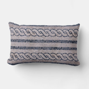 Ancient Roman Mosaic Torsade Lumbar Cushion