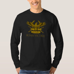 Ancient Roman Motto  Roma Victrix  Spqr Latin Lang T-Shirt