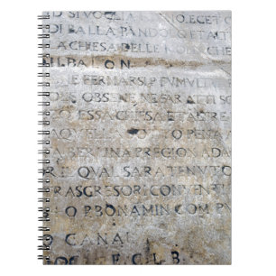 Ancient Roman Sign Spiral Notebook