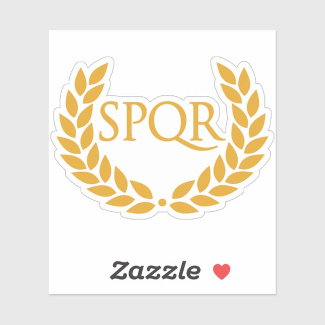 Ancient Rome SPQR Golden Laurel Wreath - Symbol (Sheet)