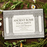 Ancient Rome Toga Birthday Party with columns