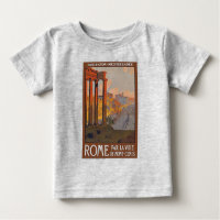 Ancient Rome Travel Ad Painting