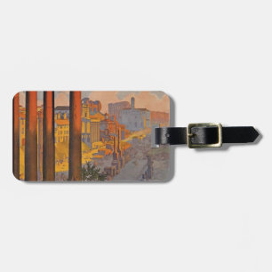Ancient Rome Travel Ad Painting Luggage Tag