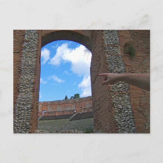 Ancient Ruins Taormina, Sicily Postcard (Front)