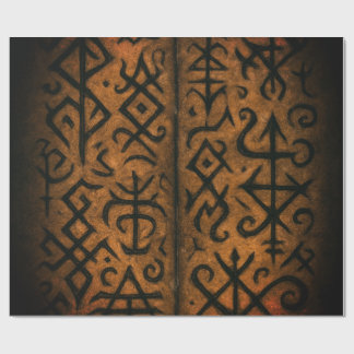 Ancient Runes & Mystic Symbols Wrapping Paper