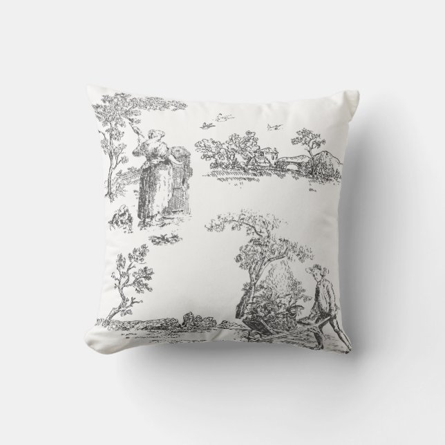 Ancient rural artwork cushion (Front)