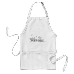 Ancient rural artwork standard apron