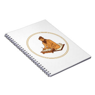 Ancient Sage Writing Sacred Texts Notebook