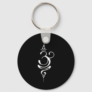 Ancient Sanskrit Symbol For Breathe Inspiration Om Key Ring