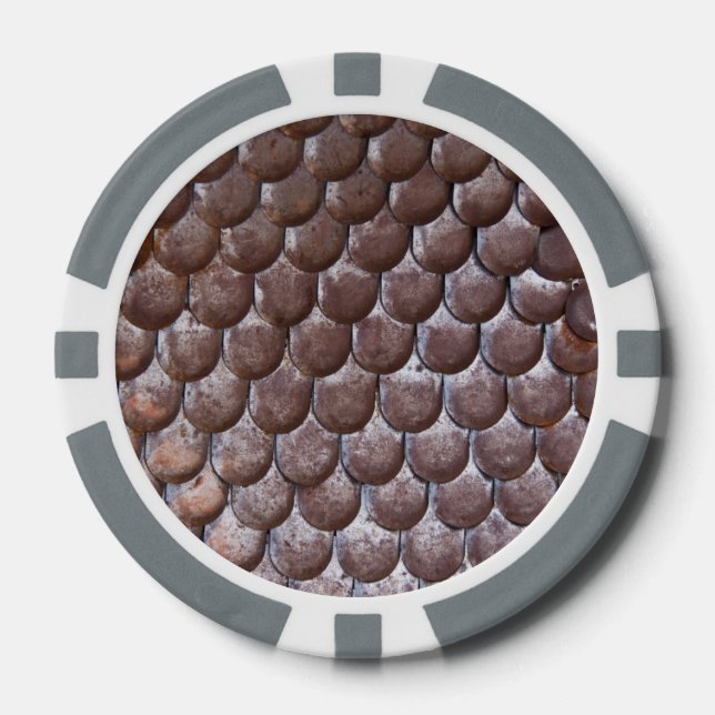 Ancient scale armour poker chips (Front)