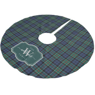 Ancient Scottish Clan Colquhoun Tartan Plaid Brushed Polyester Tree Skirt