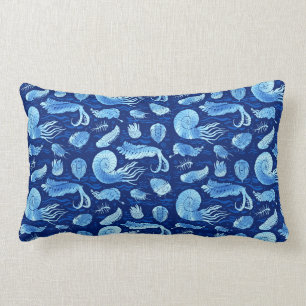 Ancient sea animals: Trilobites, Anomalocaris... Lumbar Cushion