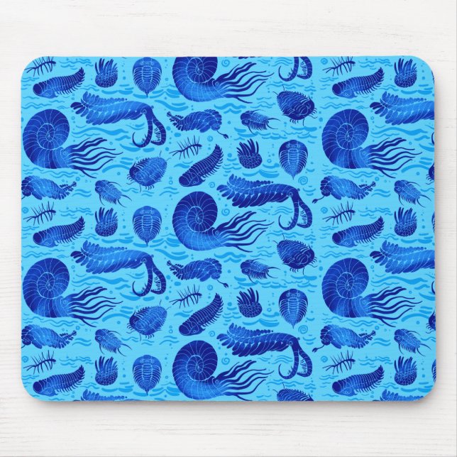 Ancient sea animals: Trilobites, Anomalocaris... Mouse Pad (Front)