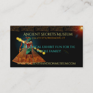Ancient Secrets THOTH 3D Egyptian Scifi MUSEUM Business Card