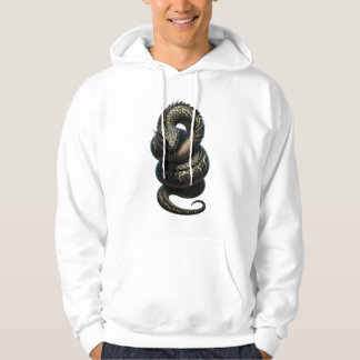 Ancient Serpent with Mystic White Markings Hoodie