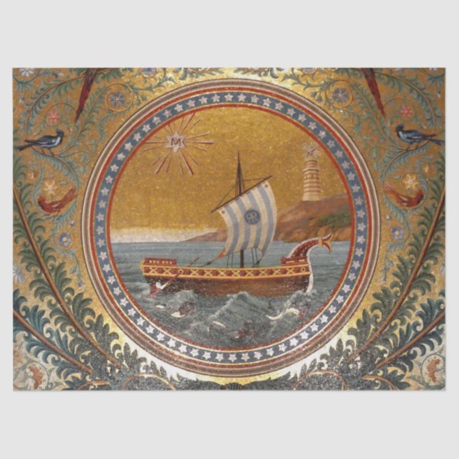 ancient ship tissue paper (Front)