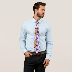 Ancient Signal Abstract Geometric Tie