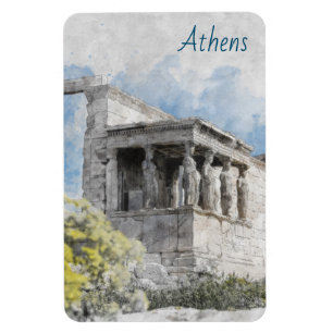 Ancient Sites Acropolis in Athens, Greece Magnet
