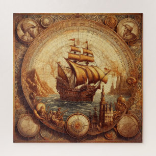 Ancient Spanish Sailing Ship 1 Jigsaw Puzzle