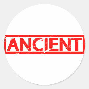 Ancient Stamp Classic Round Sticker
