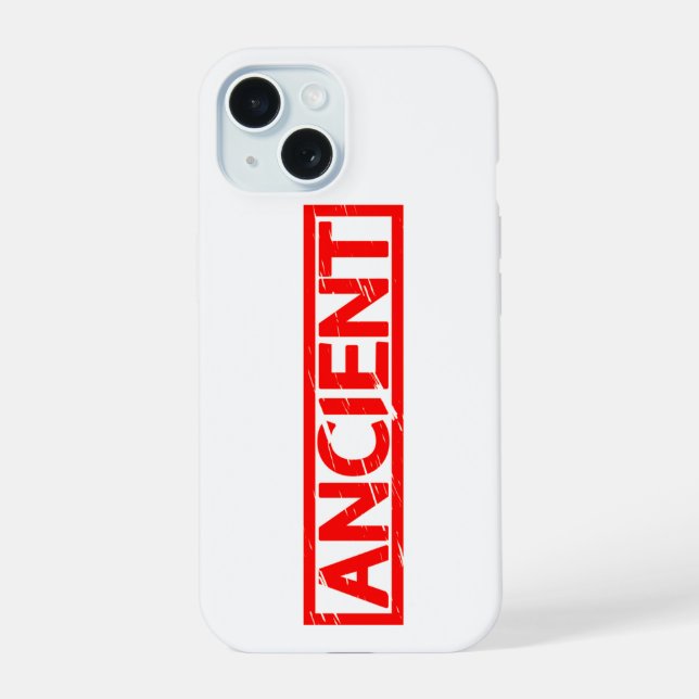 Ancient Stamp iPhone 15 Case (Back)